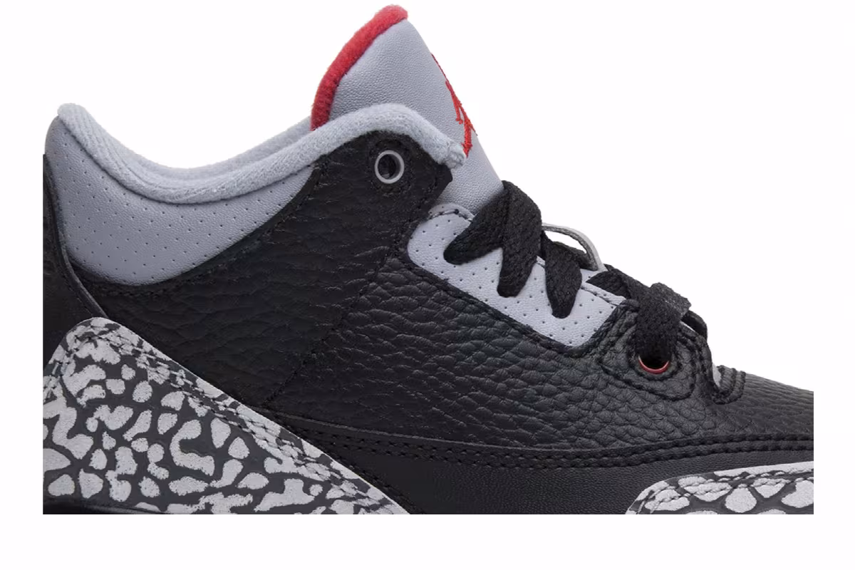 Air Jordan 3 OG PS Black Cement 2018, view 3
