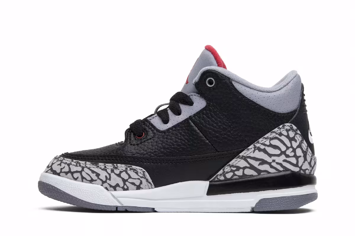Air Jordan 3 OG PS Black Cement 2018, view 4