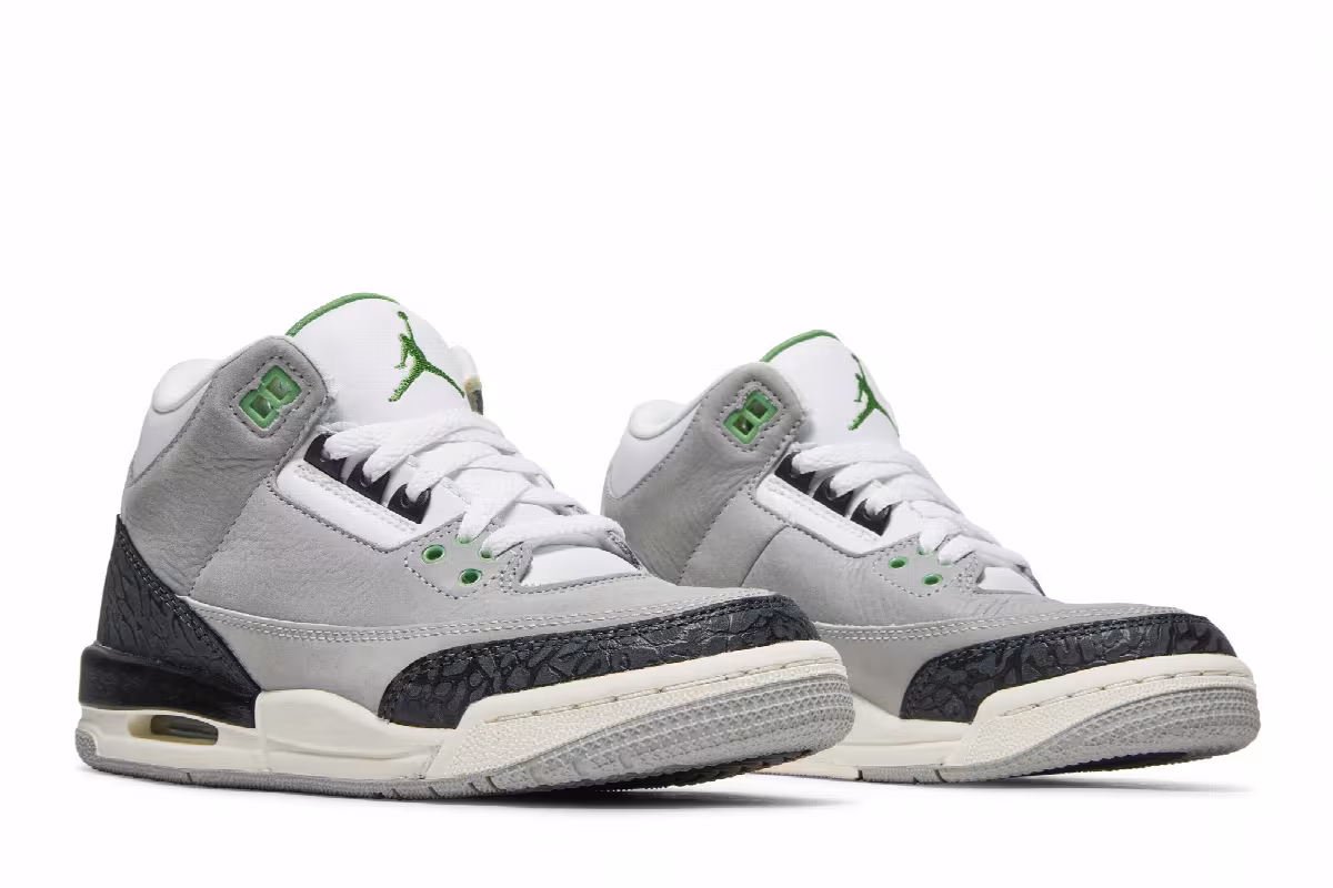 Air Jordan 3 GS Chlorophyll, view 9