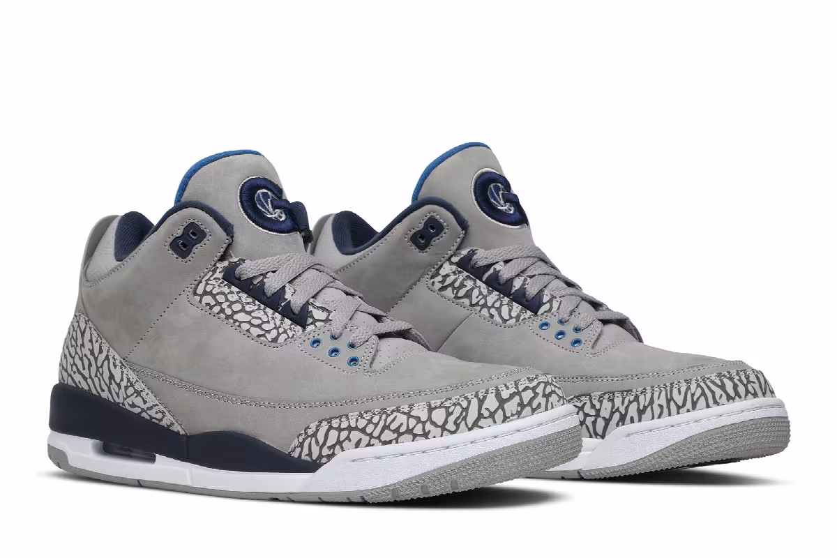 Air Jordan 3 Georgetown Hoyas, view 9