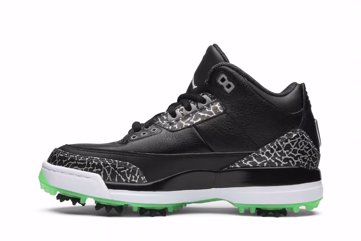 Air Jordan 3 Golf Green Glow, view 4