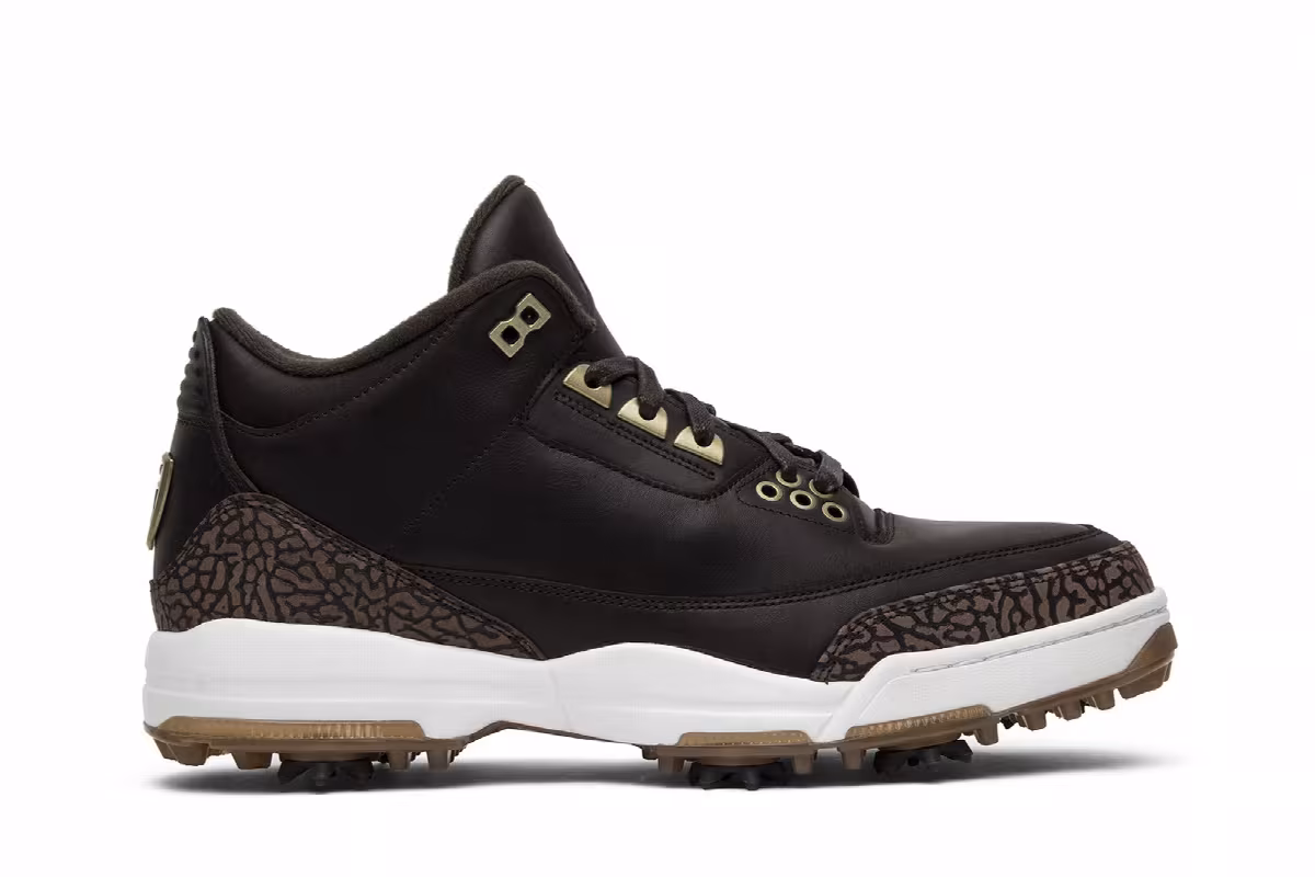 Air Jordan 3 Golf Premium Brown, view 2