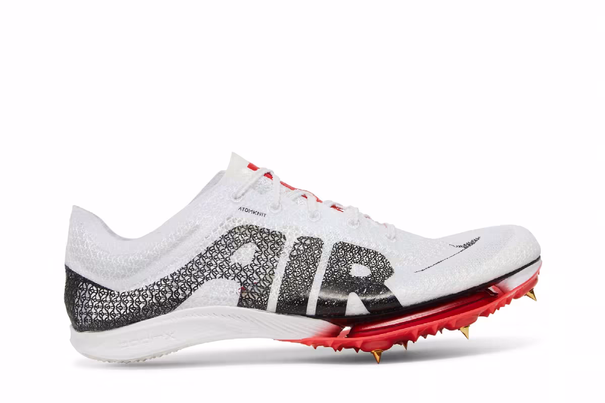 Nike Air Zoom Victory More Uptempo White University Red, view 2