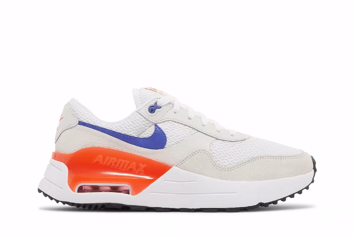 Nike Women's Air Max SYSTM White Bright Crimson Lapis, view 2