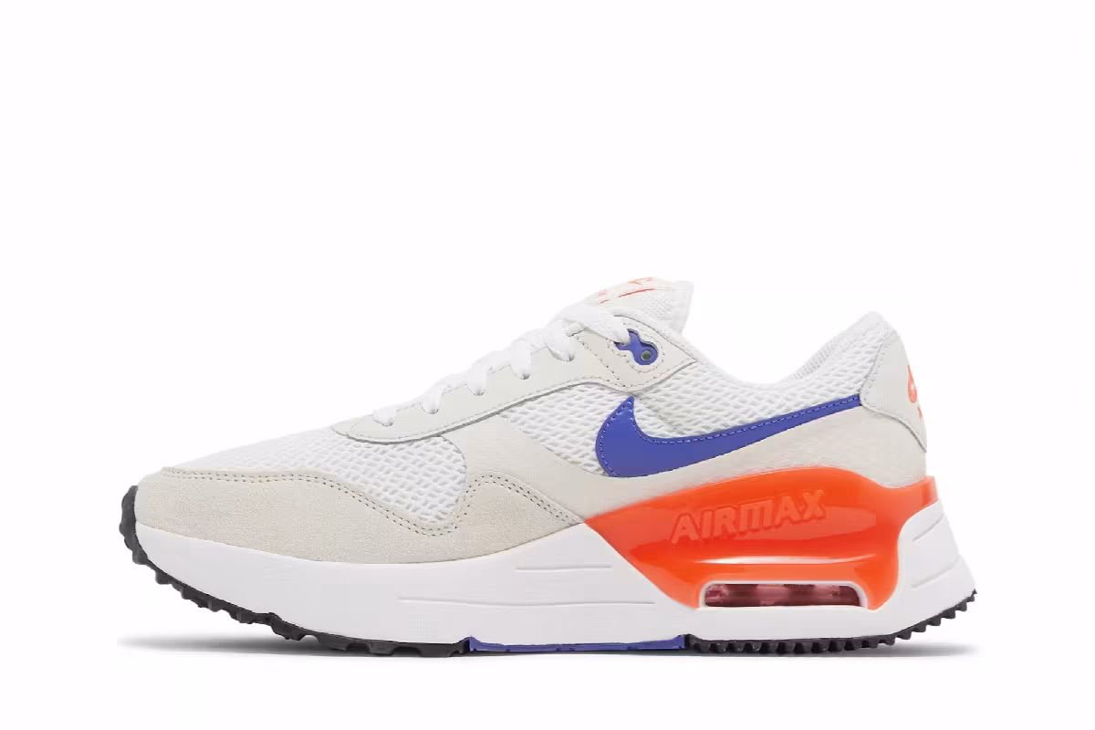 Nike Women's Air Max SYSTM White Bright Crimson Lapis, view 4