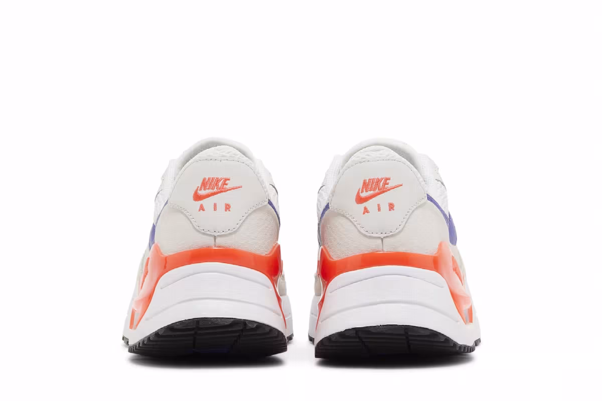 Nike Women's Air Max SYSTM White Bright Crimson Lapis, view 7