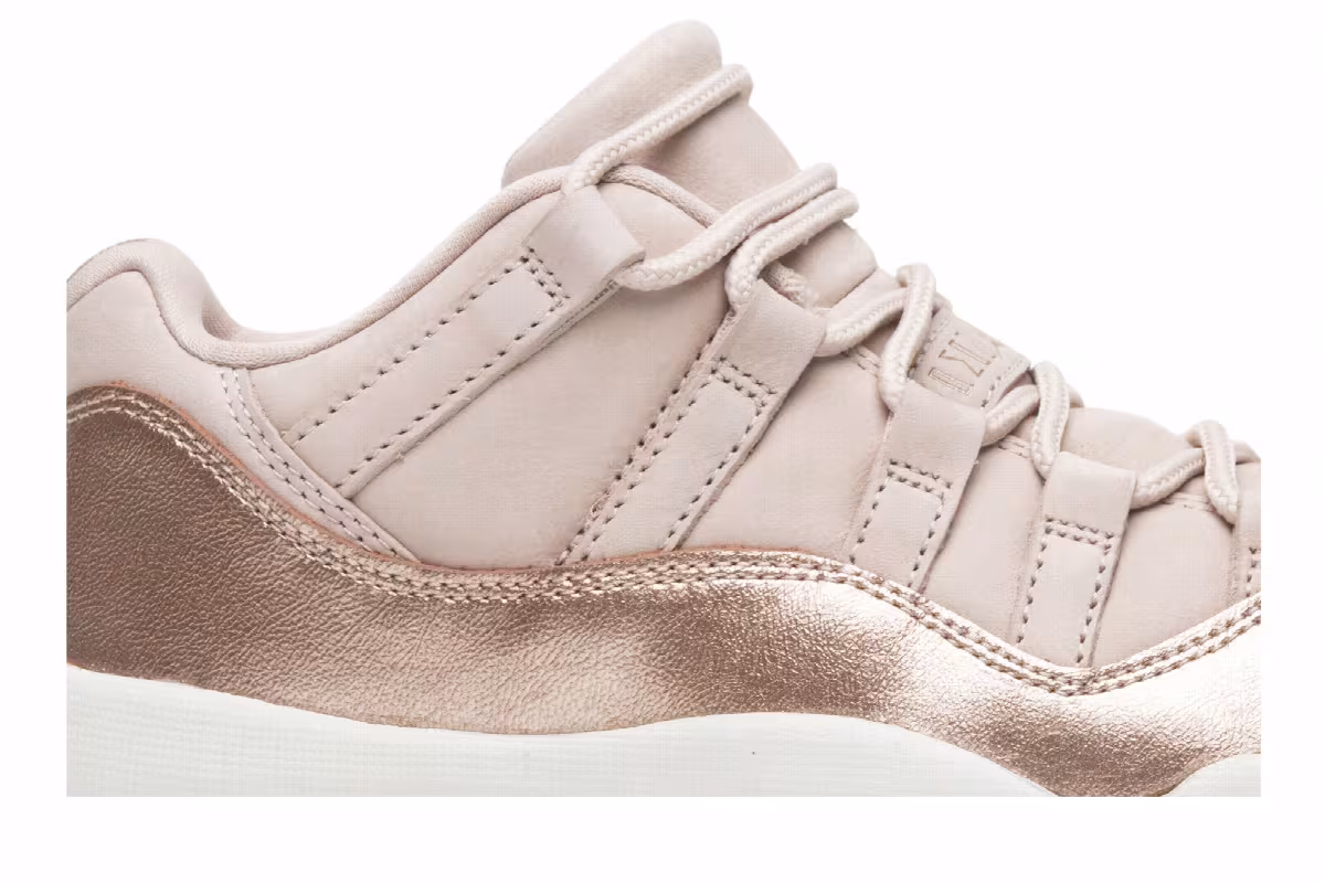 Women's Air Jordan 11 Low Rose Gold, view 3