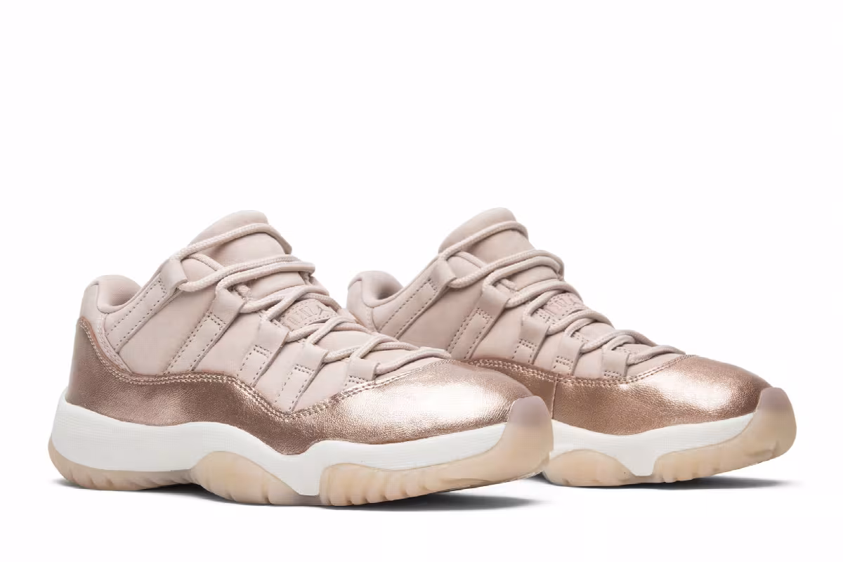 Women's Air Jordan 11 Low Rose Gold, view 9