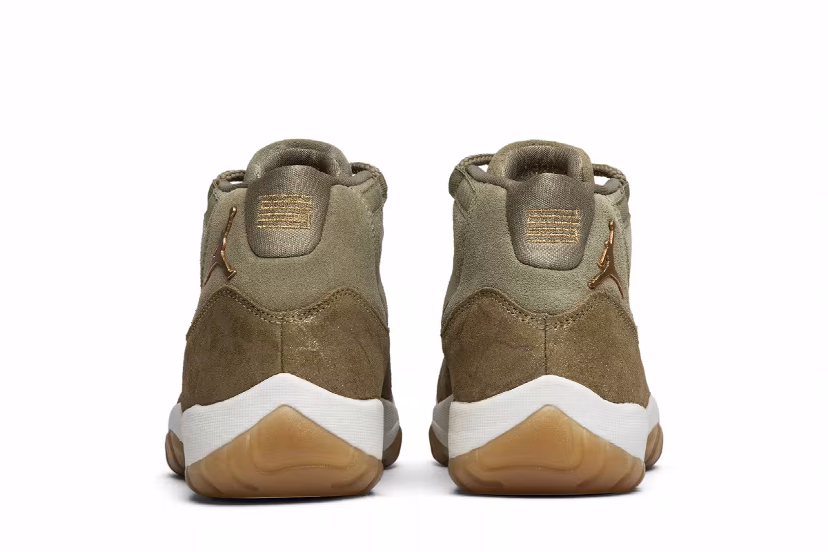 Women's Air Jordan 11 Olive Lux, view 7