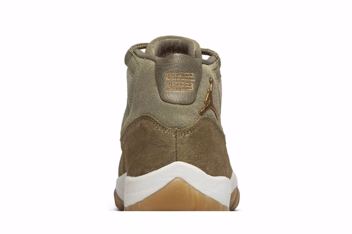 Women's Air Jordan 11 Olive Lux, view 8