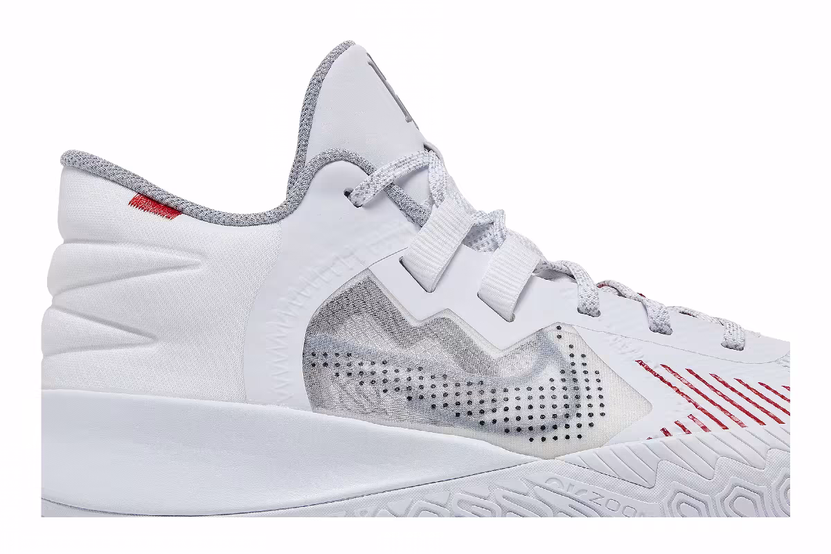 Nike Kyrie Flytrap 5 White University Red, view 3