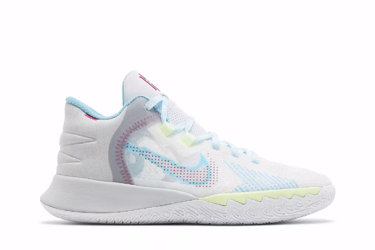 Nike Kyrie Flytrap 5 GS White Blue Chill, view 2
