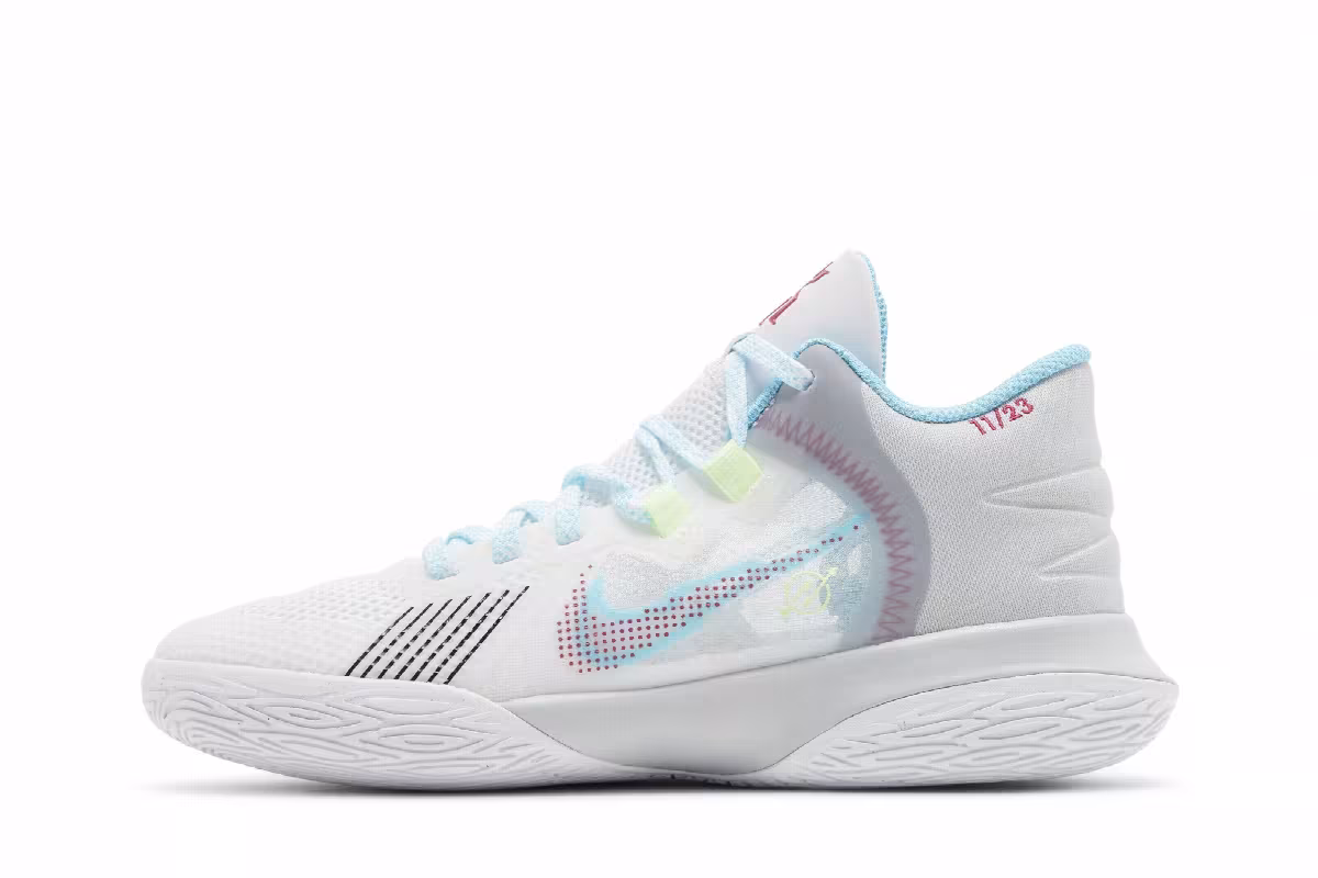 Nike Kyrie Flytrap 5 GS White Blue Chill, view 4