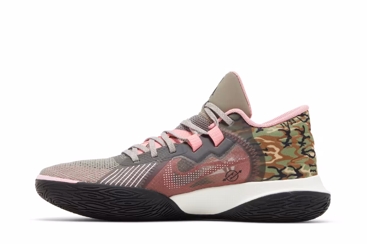 Nike Kyrie Flytrap 5 Moon Fossil Pink Gaze Camo, view 4
