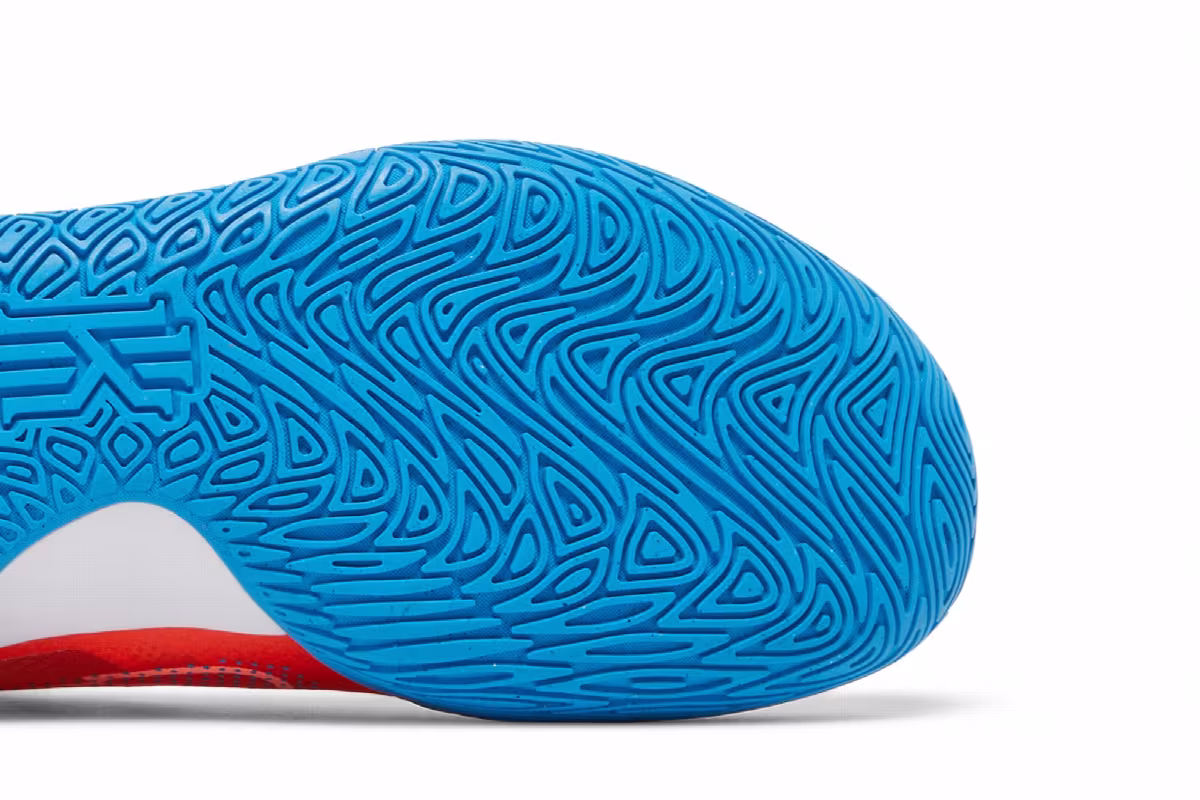 Nike Kyrie Flytrap 5 Habanero Red Blue Hero, view 6