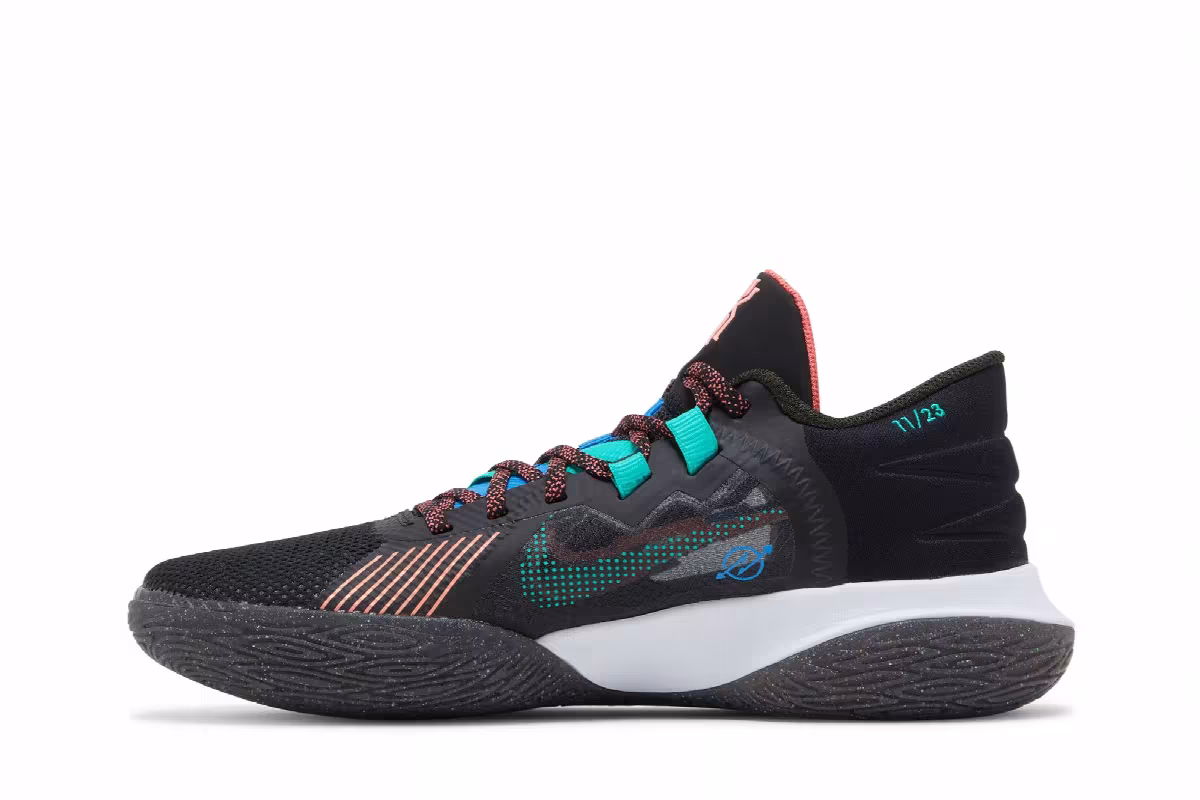 Nike Kyrie Flytrap 5 Black Atomic Pink, view 4