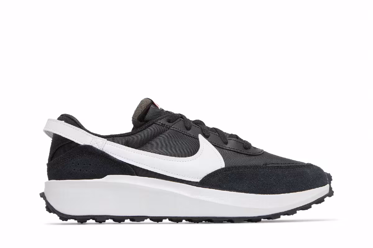 Nike Waffle Debut Black White, view 2