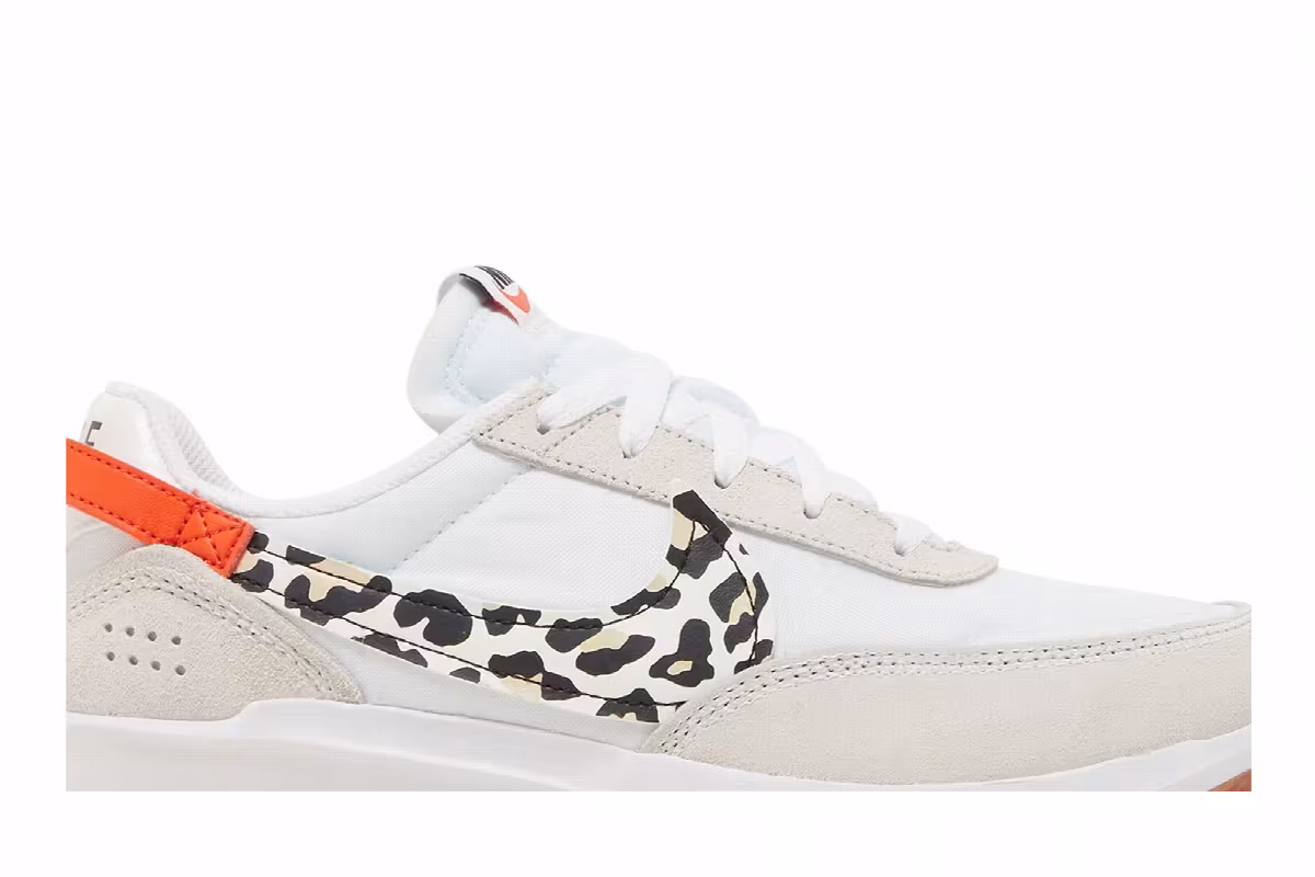 Nike Women's Waffle Debut White Leopard, view 3