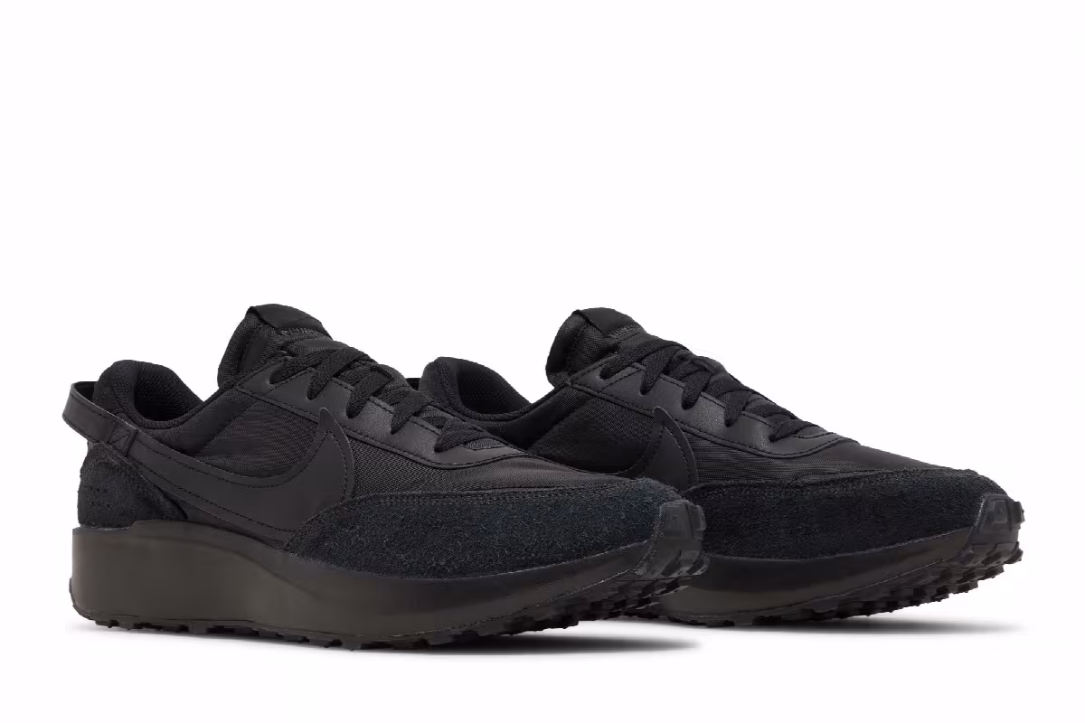 Nike Waffle Debut Triple Black, view 9