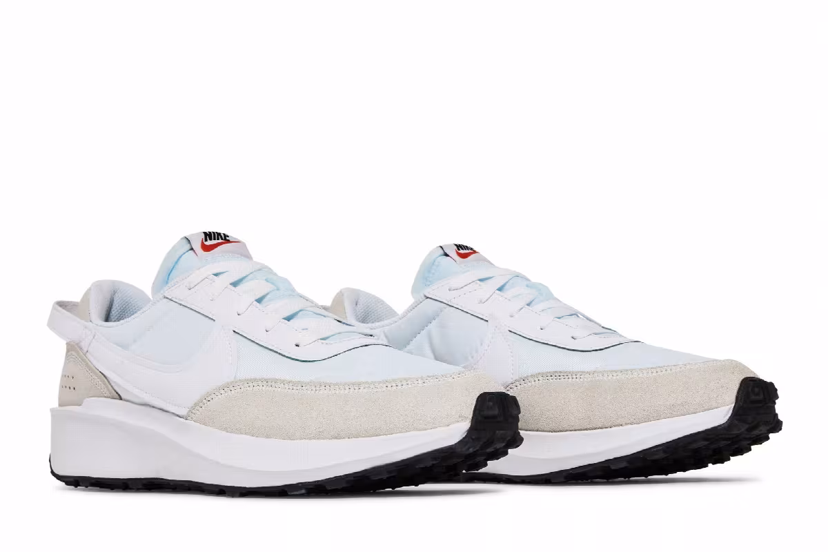 Nike Waffle Debut White Black Orange, view 9