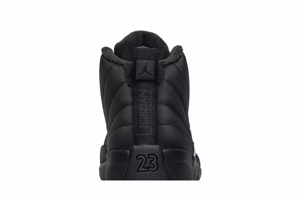 Air Jordan 12 Winterized Triple Black, view 8