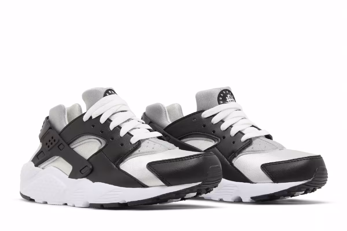Nike Huarache Run GS Black Neutral Grey, view 9