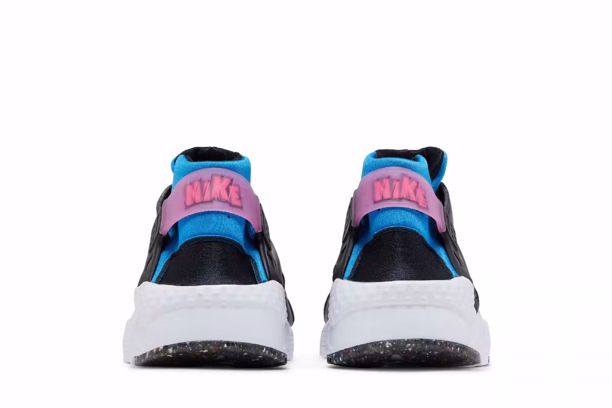 Nike Huarache Run GS Black Light Photo Blue, view 7