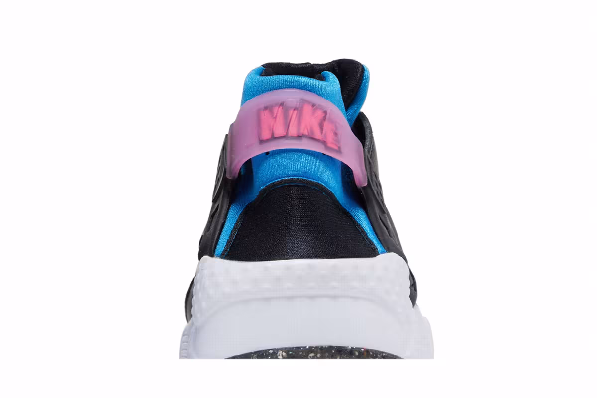 Nike Huarache Run GS Black Light Photo Blue, view 8