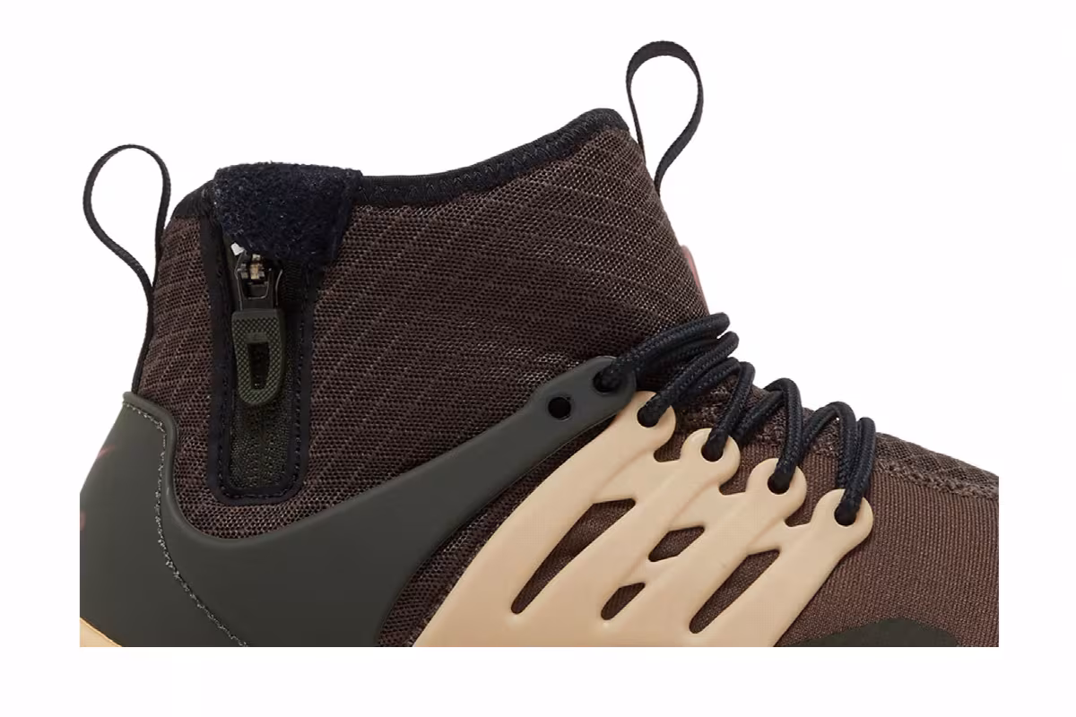 Nike Air Presto Mid Utility Baroque Brown Sesame, view 3