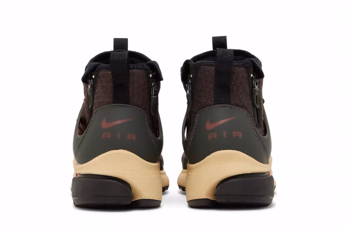 Nike Air Presto Mid Utility Baroque Brown Sesame, view 7