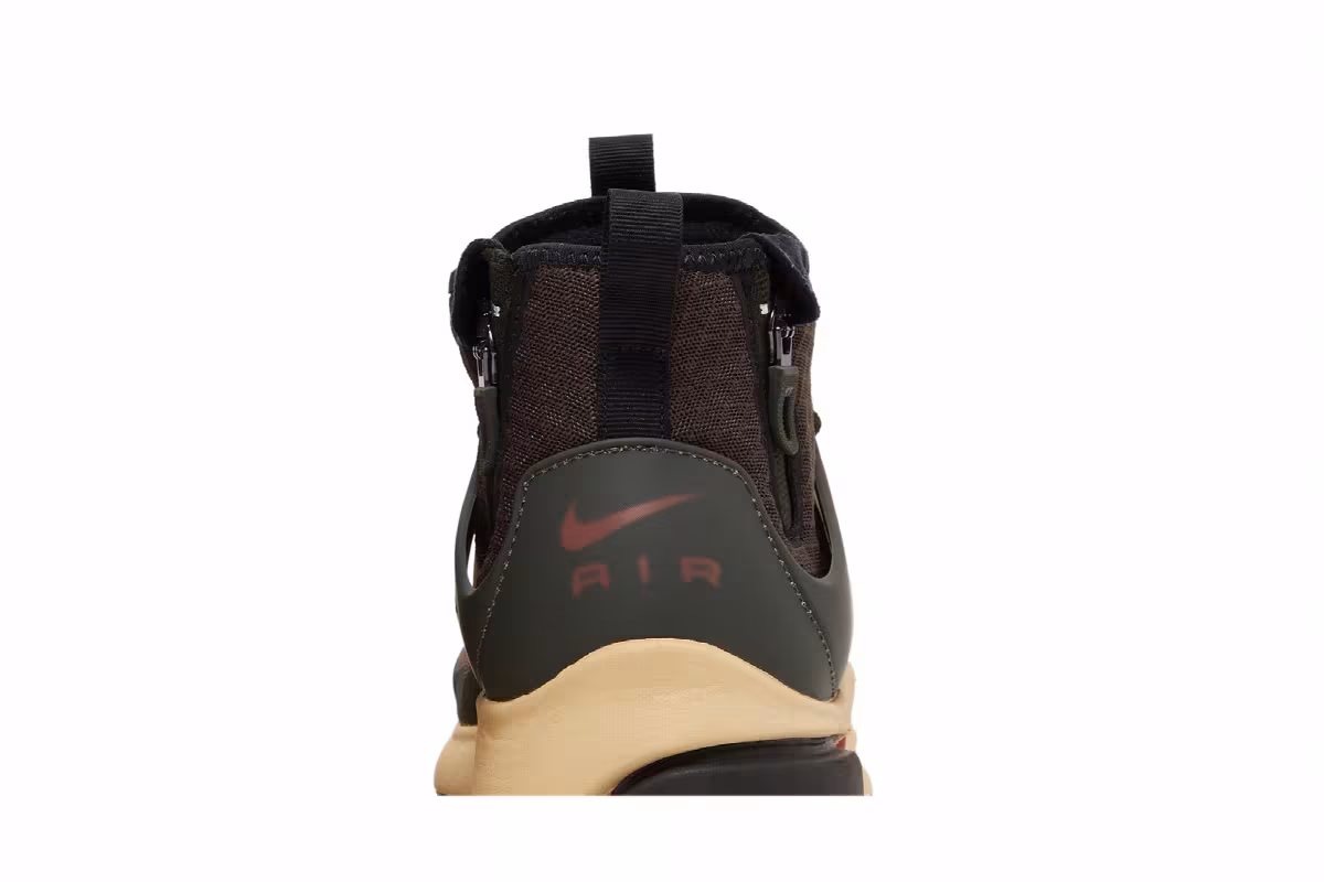Nike Air Presto Mid Utility Baroque Brown Sesame, view 8
