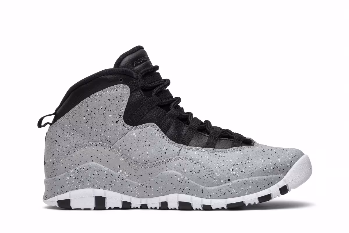 Air Jordan 10 GS Cement, view 2