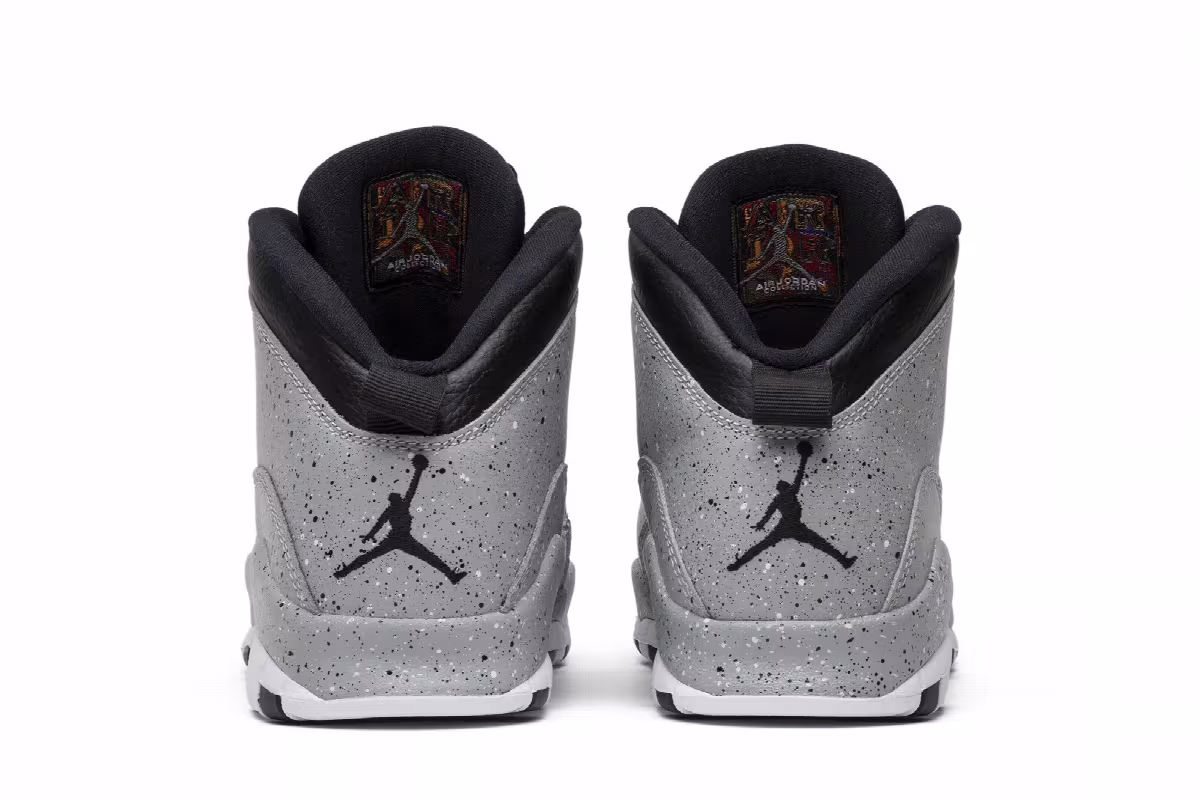 Air Jordan 10 GS Cement, view 7