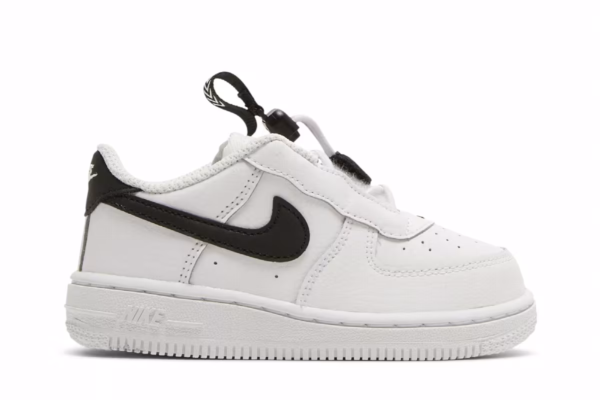 Nike Force 1 Toggle TD White Black, view 2