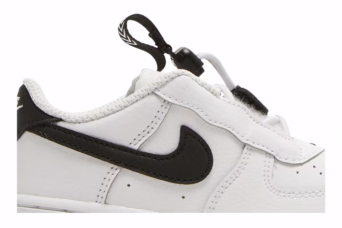 Nike Force 1 Toggle TD White Black, view 3