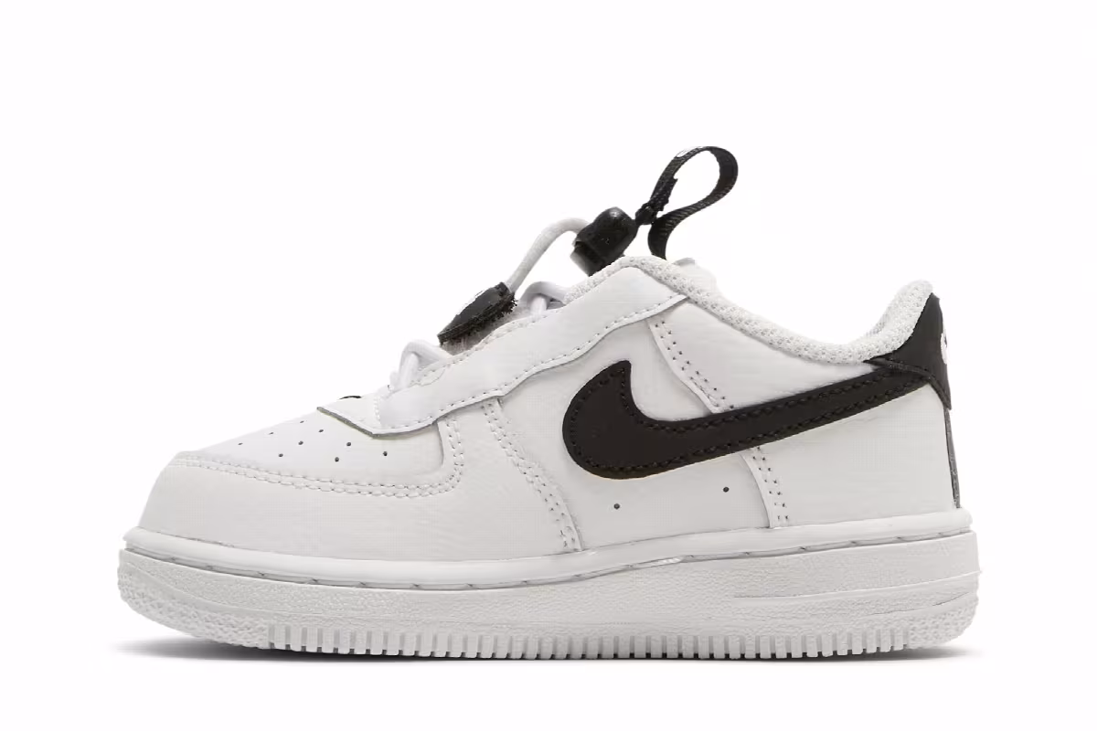 Nike Force 1 Toggle TD White Black, view 4