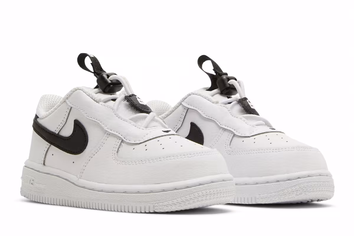 Nike Force 1 Toggle TD White Black, view 9