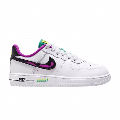 Nike Force 1 LV8 PS 'Just Do It! - White Vivid Purple'