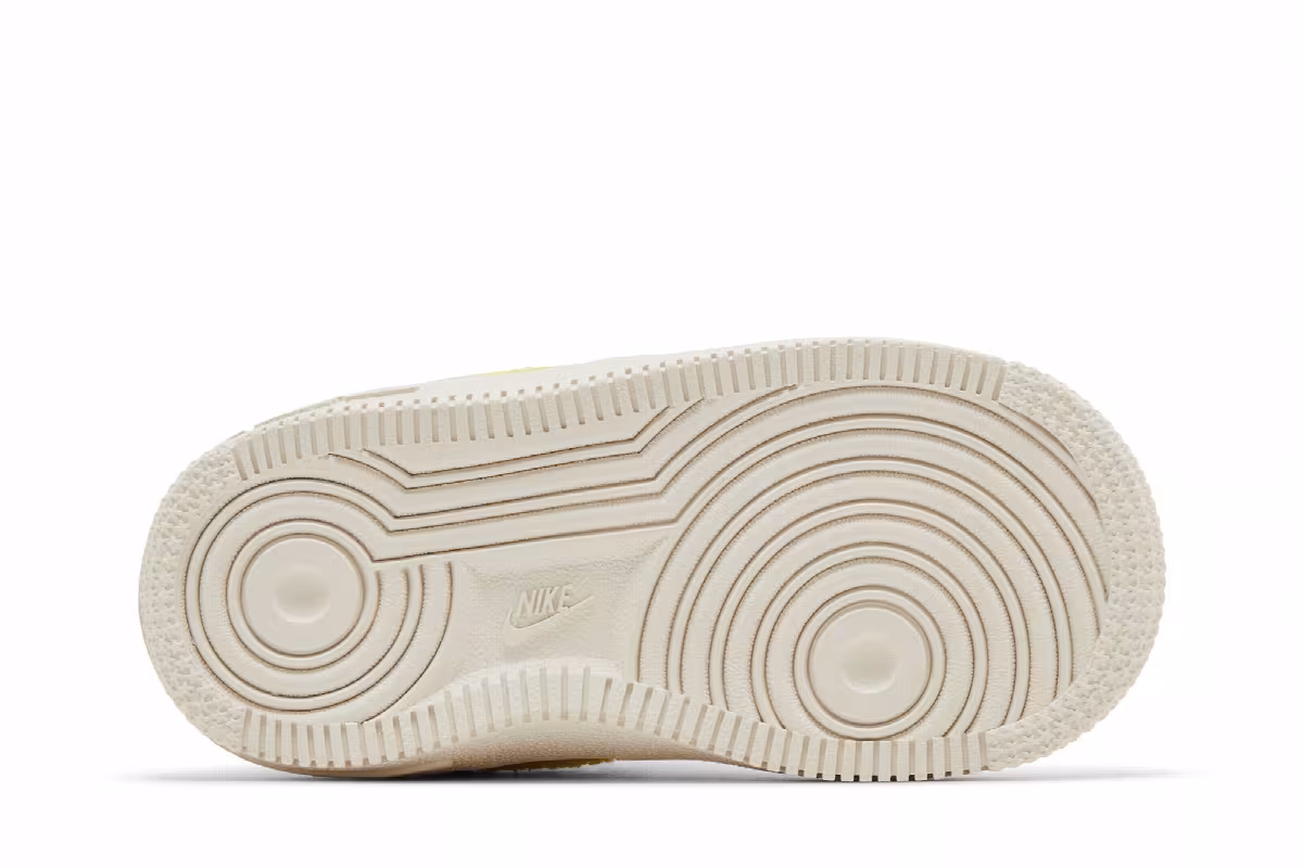 Nike Force 1 LV8 TD White Yellow Strike, view 5