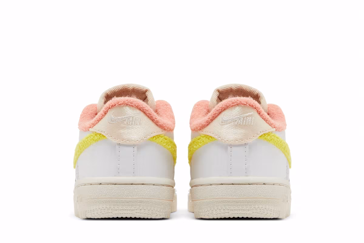 Nike Force 1 LV8 TD White Yellow Strike, view 7