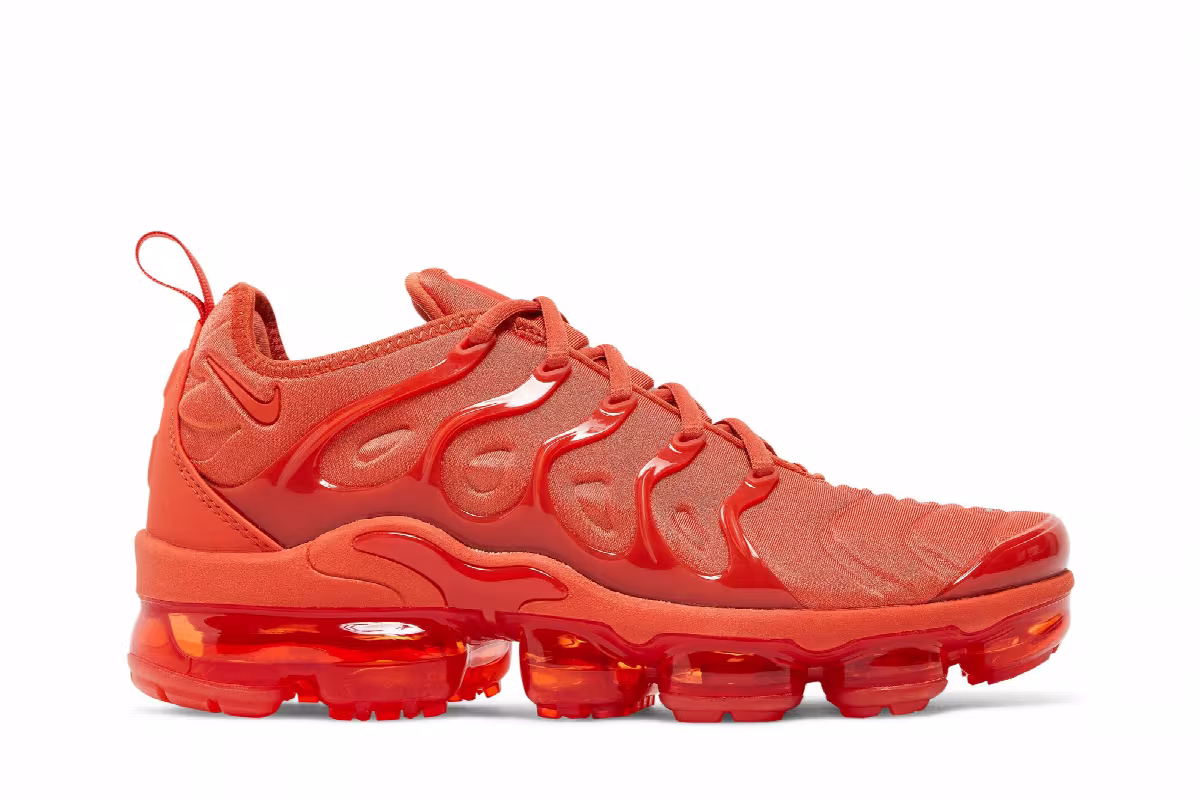 Nike Women's Air VaporMax Plus Triple Orange, view 2