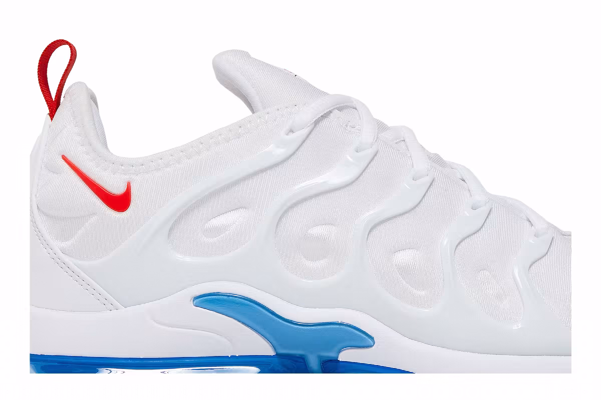 Nike Air VaporMax Plus White University Blue, view 3