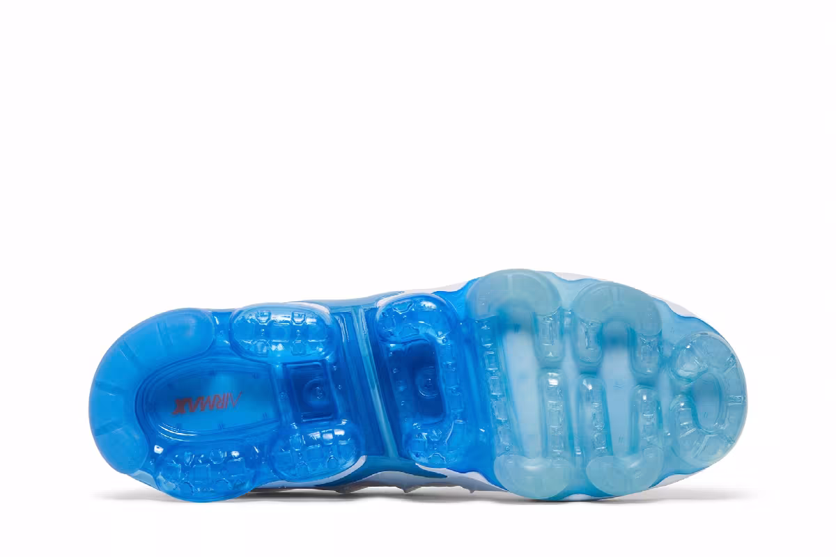 Nike Air VaporMax Plus White University Blue, view 5