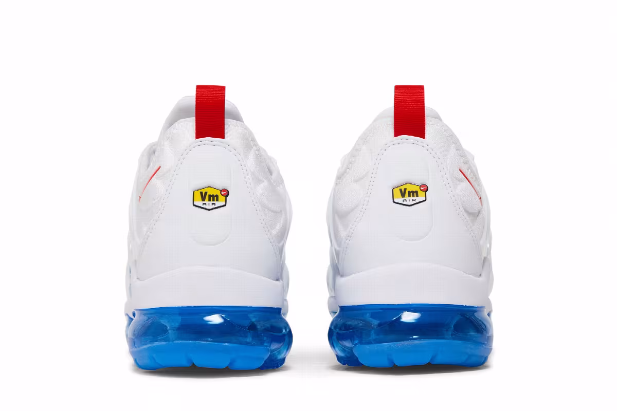Nike Air VaporMax Plus White University Blue, view 7