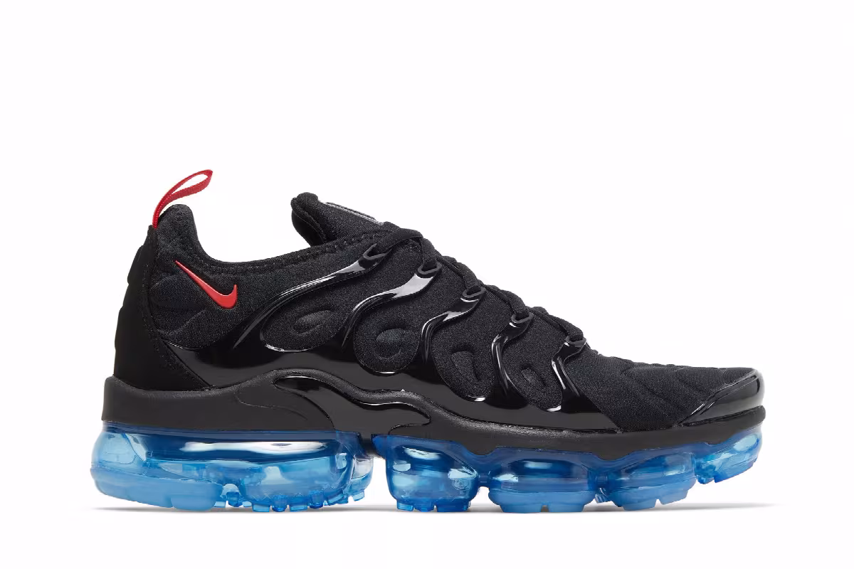 Nike Air VaporMax Plus Black Icy Blue, view 2