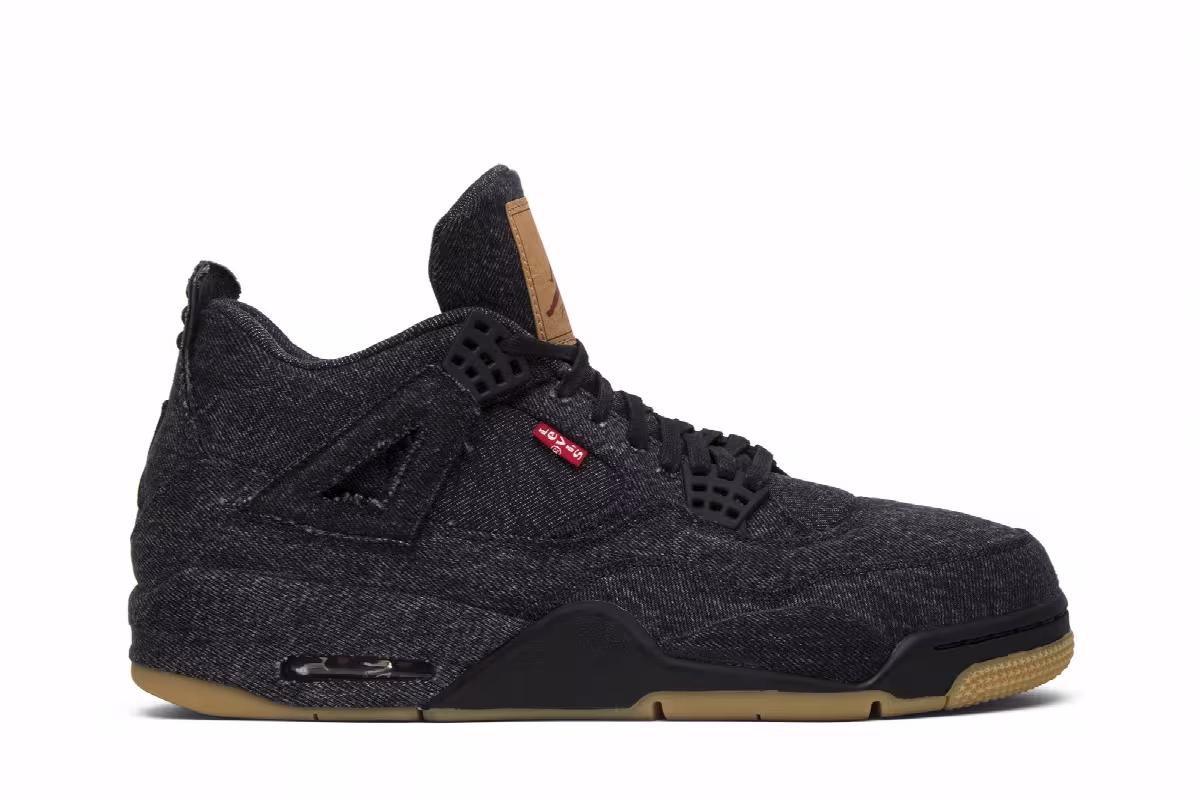 Levi's x Air Jordan 4 Black Denim, view 2