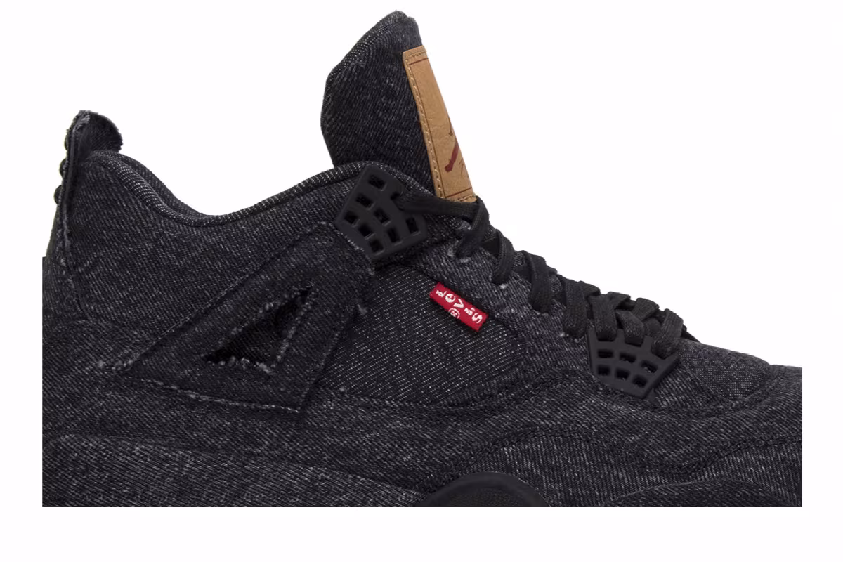 Levi's x Air Jordan 4 Black Denim, view 3