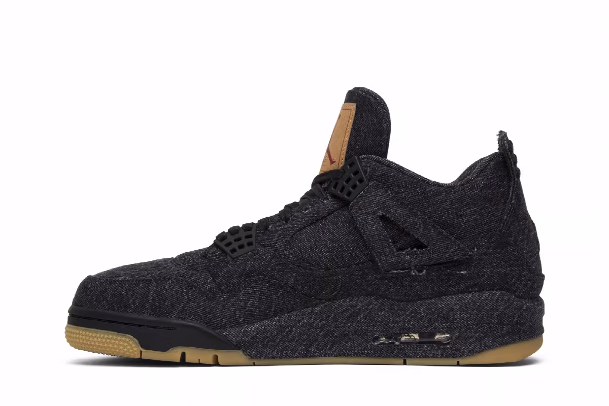 Levi's x Air Jordan 4 Black Denim, view 4