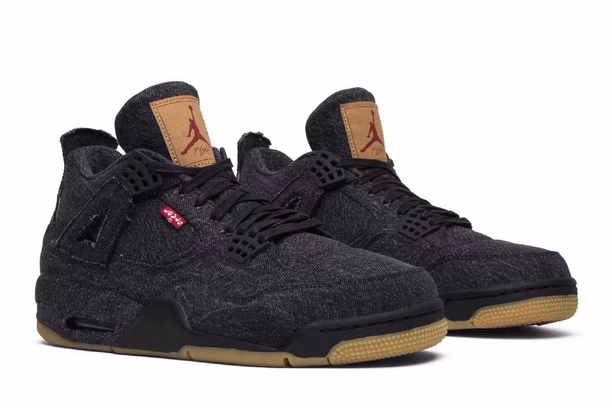 Levi's x Air Jordan 4 Black Denim, view 9