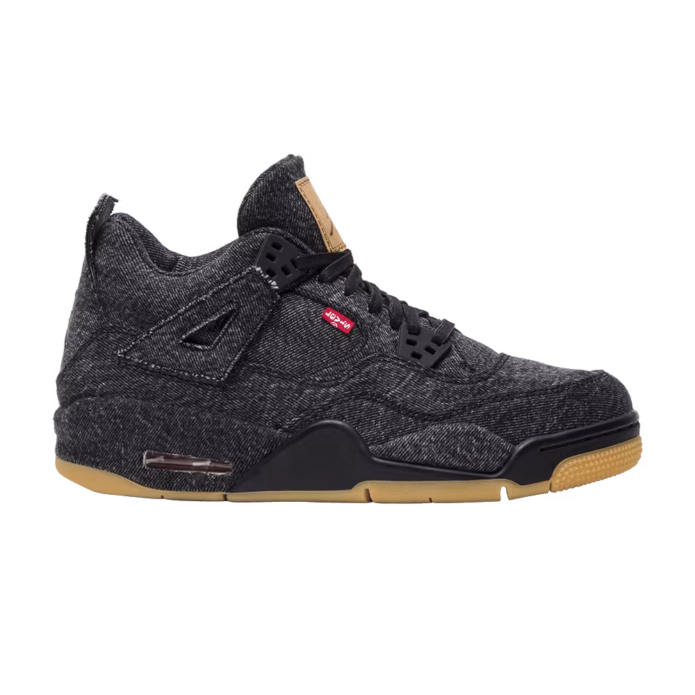 Levi's x Air Jordan 4 GS Black Denim
